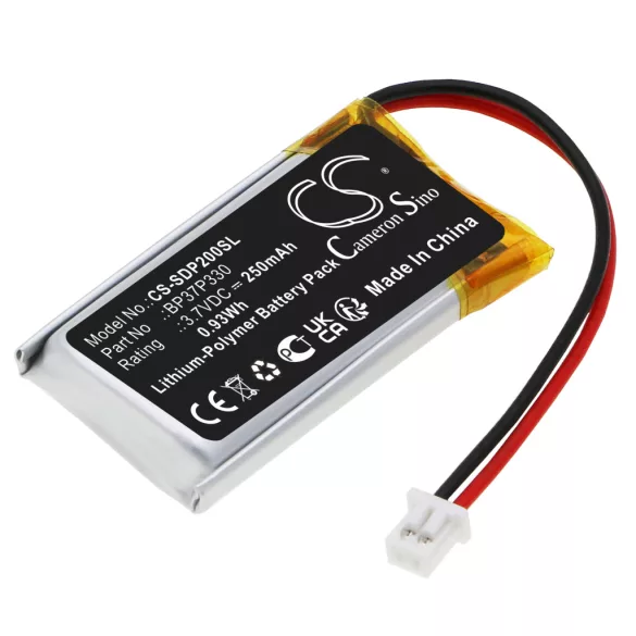 Utángyártott Dogtra Kutyanyakörv Li-Polymer akkumulátor 3.7V 250mAh BP37P330 - CameronSino