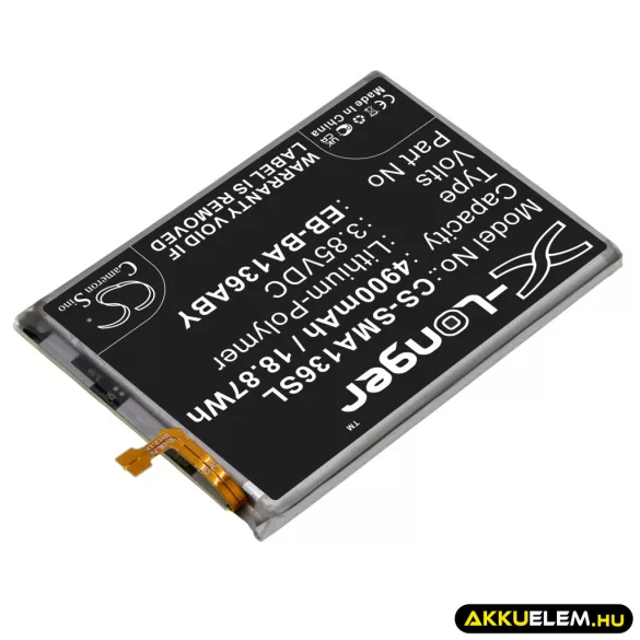 Utángyártott Samsung mobil Li-Polymer akkumulátor 3.85V 4900mAh EB-BA136ABY, GH82-27431A - CameronSino