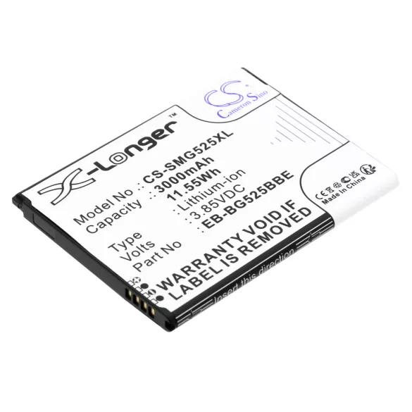 Utángyártott Samsung mobil Li-ion akkumulátor 3.85V 3000mAh EB-BG525BBE, GH43-05060A - CameronSino