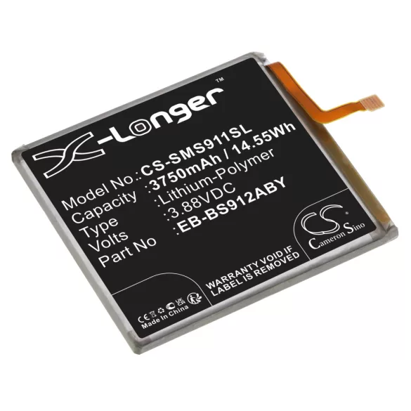 Utángyártott Samsung mobil Li-Polymer akkumulátor 3.88V 3750mAh EB-BS912ABY - CameronSino