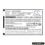 Utángyártott VeriFone Fizetési terminál Li-Polymer akkumulátor 3.8V 3000mAh BPK475-001-01, BPK475-001-01-A - CameronSino