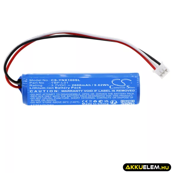 Utángyártott Yamaha hangszóró Li-ion akkumulátor 3.7V 2600mAh YBP-L01 - CameronSino
