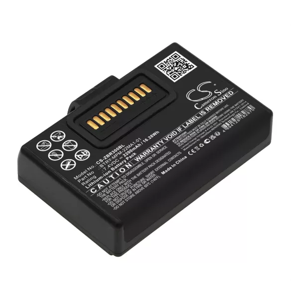 Utángyártott Zebra Hordozható nyomtató Li-ion akkumulátor 7.4V 2200mAh BTRY-MPM-22MA1-01, P1083277 - CameronSino