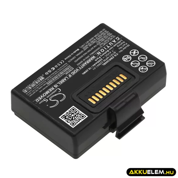 Utángyártott Zebra Hordozható nyomtató Li-ion akkumulátor 7.4V 2200mAh BTRY-MPM-22MA1-01, P1083277 - CameronSino
