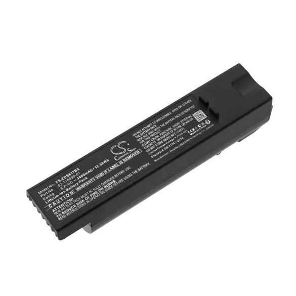 Utángyártott Zebra Vonalkód szkenner Li-ion akkumulátor 3.7V 3400mAh 82-176890-01, AS-000231 - CameronSino