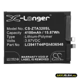 Utángyártott ZTE mobil Li-Polymer akkumulátor 3.87V 4100mAh Li3941T44PGh836548 - CameronSino