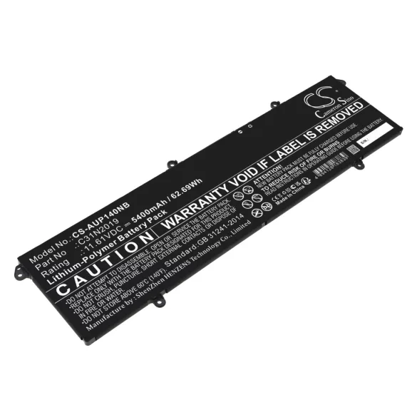 Utángyártott Asus laptop Li-Polymer akkumulátor 11.61V 5400mAh C31N2019 - CameronSino