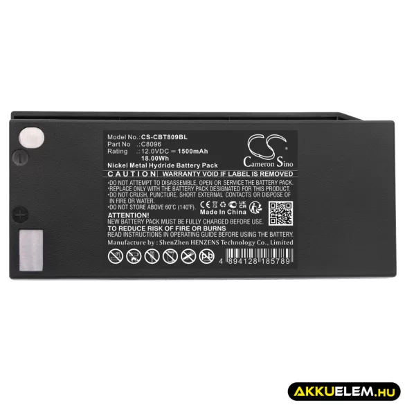 Utángyártott Cattron Theimeg Daru távirányító Ni-MH akkumulátor 12V 1500mAh C8096 - CameronSino