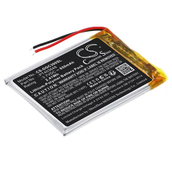 Utángyártott Denon Vezeték nélküli fejhallgató Li-Polymer akkumulátor 3.7V 650mAh PT403648 - CameronSino