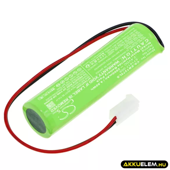 Utángyártott EluBat Vészvilágítás Ni-MH akkumulátor 2.4V 2000mAh 671817.009 - CameronSino