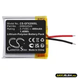 Utángyártott GolfBuddy Okosóra Li-Polymer akkumulátor 3.7V 400mAh DR652525 - CameronSino