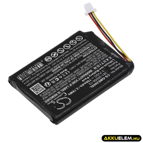 Utángyártott Garmin GPS Li-ion akkumulátor 3.7V 750mAh 361-00056-12 - CameronSino