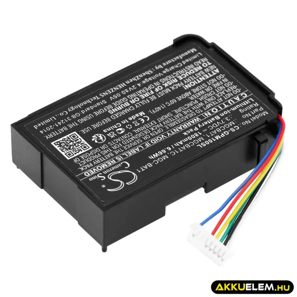 Utángyártott GasClip egyéb Li-ion akkumulátor 3.7V 1800mAh MGCBAT1, MGCBAT1C - CameronSino