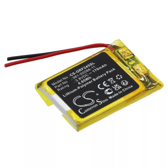Utángyártott Garmin Okosóra Li-Polymer akkumulátor 3.8V 170mAh 361-00086-11 - CameronSino