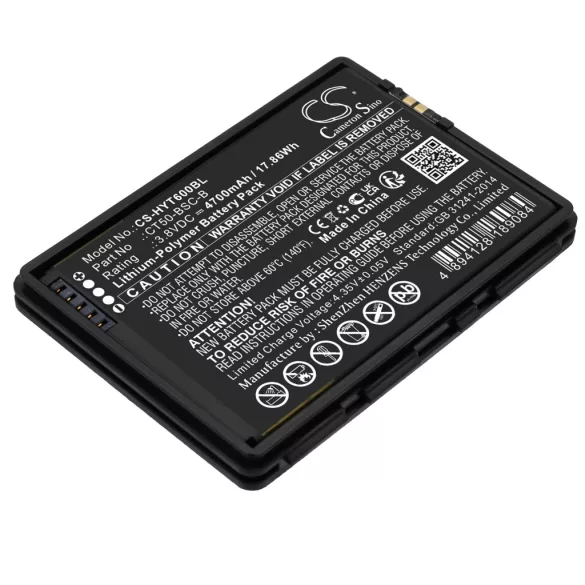 Utángyártott Honeywell Vonalkód szkenner Li-Polymer akkumulátor 3.8V 4700mAh 318-055-012, 318-055-018 - CameronSino