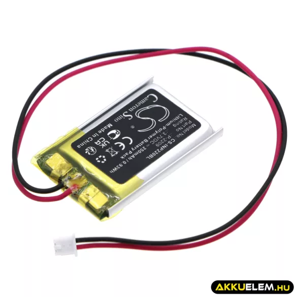 Utángyártott INT RASTER Fizetési terminál Li-Polymer akkumulátor 3.7V 250mAh P-2209 - CameronSino