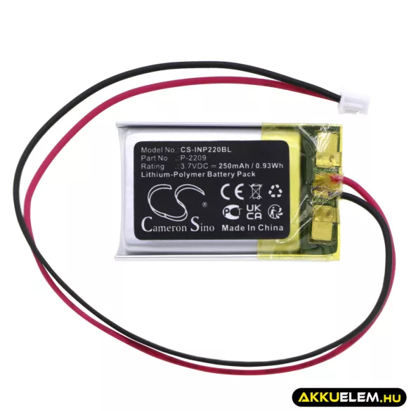 Utángyártott INT RASTER Fizetési terminál Li-Polymer akkumulátor 3.7V 250mAh P-2209 - CameronSino