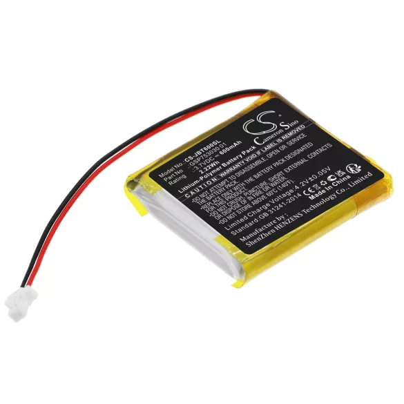 Utángyártott JBL hangszóró Li-Polymer akkumulátor 3.7V 600mAh GSP753030 01 - CameronSino