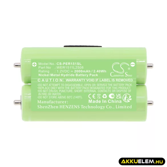 Utángyártott Braun Borotva Ni-MH akkumulátor 1.2V 2000mAh - CameronSino