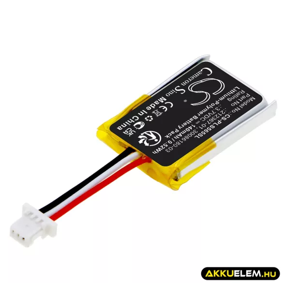 Utángyártott Plantronics Vezeték nélküli fejhallgató Li-Polymer akkumulátor 3.7V 140mAh 212367-01, 212367-01 (3 pin) - CameronSino