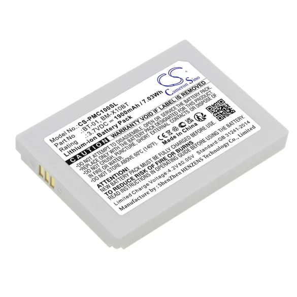 Utángyártott Pliant Vezeték nélküli fejhallgató Li-ion akkumulátor 3.7V 1900mAh BM-X10BT, BT-01 - CameronSino
