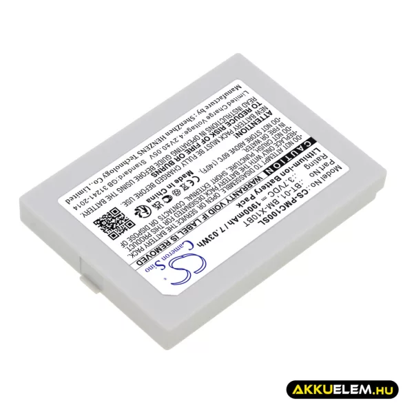 Utángyártott Pliant Vezeték nélküli fejhallgató Li-ion akkumulátor 3.7V 1900mAh BM-X10BT, BT-01 - CameronSino