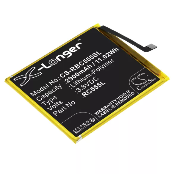 Utángyártott Orbic mobil Li-Polymer akkumulátor 3.8V 2900mAh RC555L - CameronSino