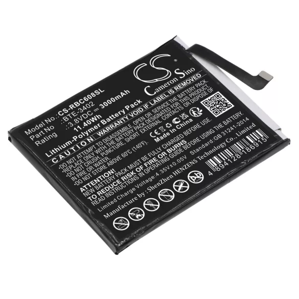 Utángyártott Orbic mobil Li-Polymer akkumulátor 3.8V 3000mAh BTE-3402 - CameronSino