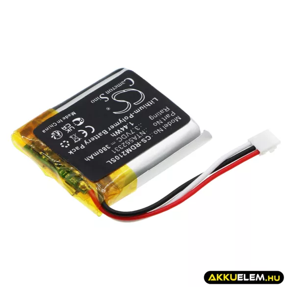 Utángyártott Rode Vezeték nélküli fejhallgató Li-Polymer akkumulátor 3.8V 380mAh NTA552331, 0442-0053-01 - CameronSino