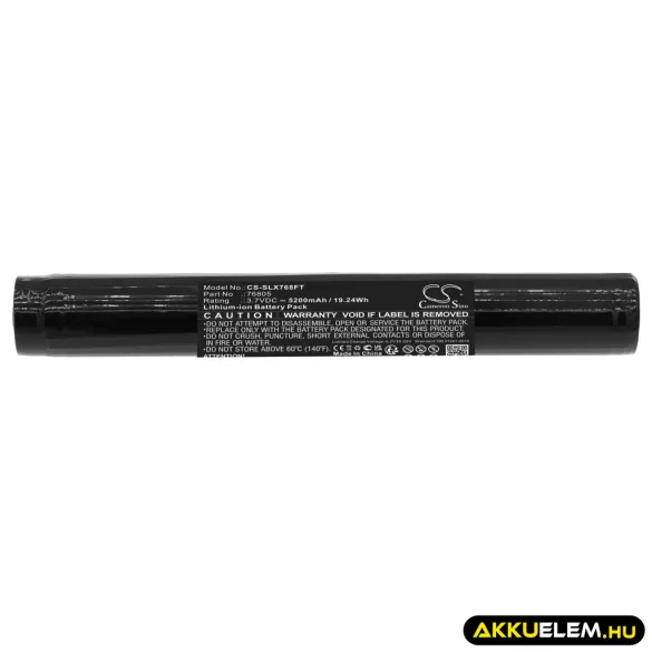 Utángyártott Streamlight Zseblámpa Li-ion akkumulátor 3.7V 5200mAh 76805 - CameronSino