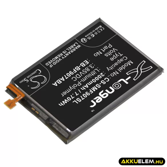 Utángyártott Samsung mobil Li-Polymer akkumulátor 3.85V 2000mAh EB-BF907ABA, GH82-21209A - CameronSino