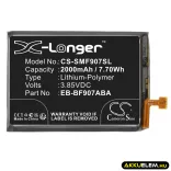 Utángyártott Samsung mobil Li-Polymer akkumulátor 3.85V 2000mAh EB-BF907ABA, GH82-21209A - CameronSino