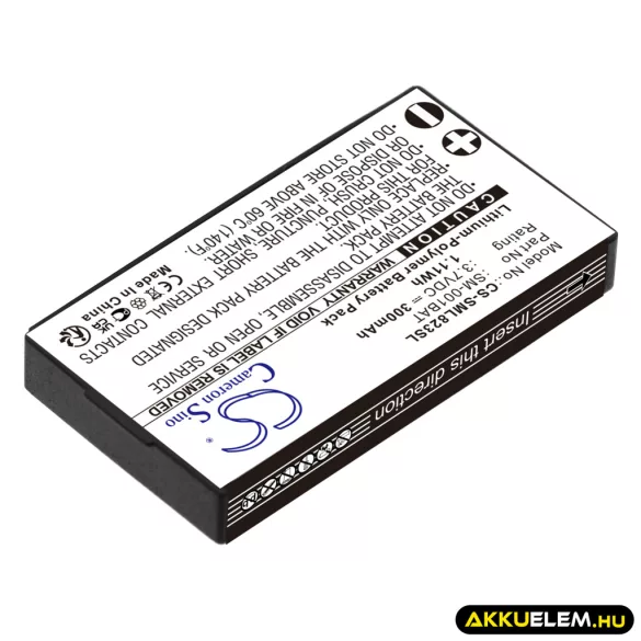 Utángyártott Simolio Vezeték nélküli fejhallgató Li-Polymer akkumulátor 3.7V 300mAh SM-001BAT - CameronSino