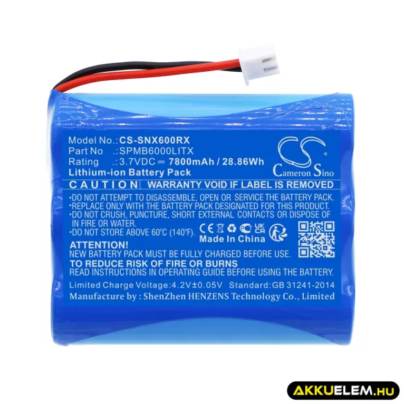Utángyártott Spektrum Távirányító akkumulátor 3.7V SPMB6000LITX - CameronSino
