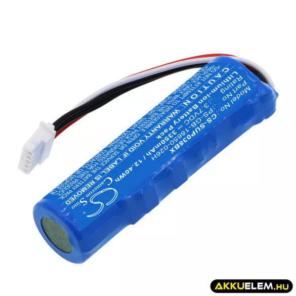 Utángyártott SumUp Fizetési terminál Li-ion akkumulátor 3.7V 3350mAh PS-GB-18650-026H - CameronSino