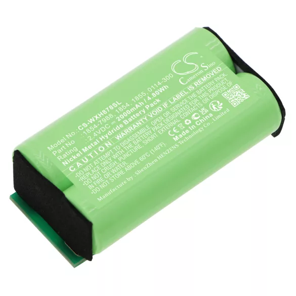 Utángyártott Wahl Borotva Ni-MH akkumulátor 2.4V 2000mAh 1854-7988, 1854 - CameronSino