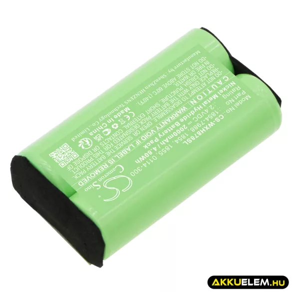 Utángyártott Wahl Borotva Ni-MH akkumulátor 2.4V 2000mAh 1854-7988, 1854 - CameronSino