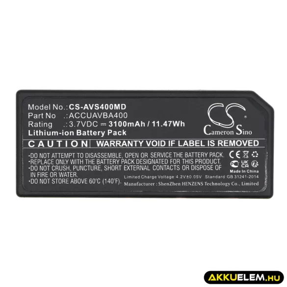 Utángyártott Veins Orvosi Li-ion akkumulátor 3.7V 3100mAh ACCUAVBA400, BA400 - CameronSino