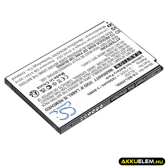 Utángyártott Bea-fon mobil Li-ion akkumulátor 3.7V 1050mAh SL250 - CameronSino