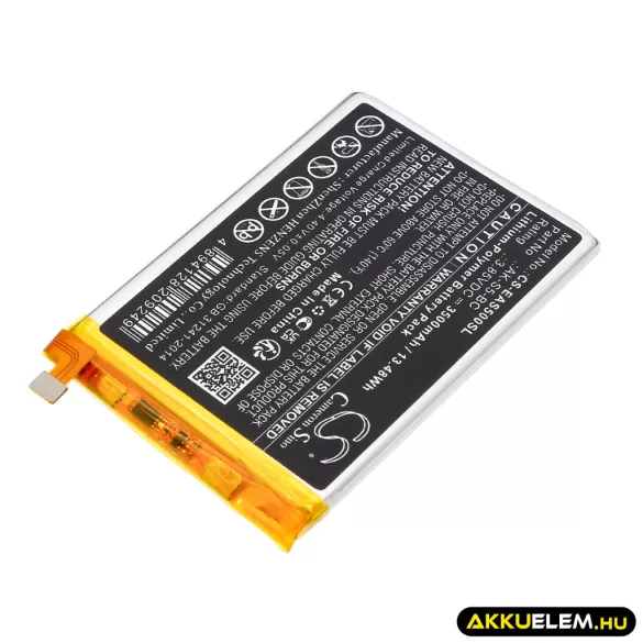 Utángyártott Emporia mobil Li-Polymer akkumulátor 3.85V 3500mAh AK-S5 (V2), AK-S5-BC - CameronSino