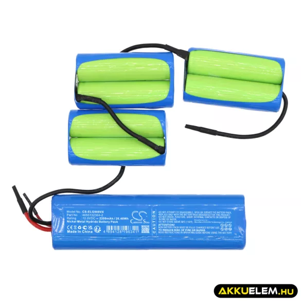 Utángyártott AEG porszívó Ni-MH akkumulátor 12V 2200mAh 4055132304-2 - CameronSino