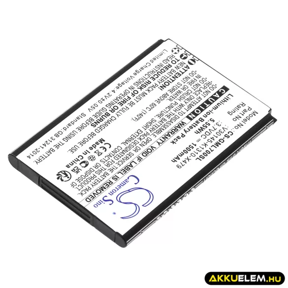 Utángyártott Gigaset mobil Li-ion akkumulátor 3.7V 1500mAh V30145-K1310-X479 - CameronSino