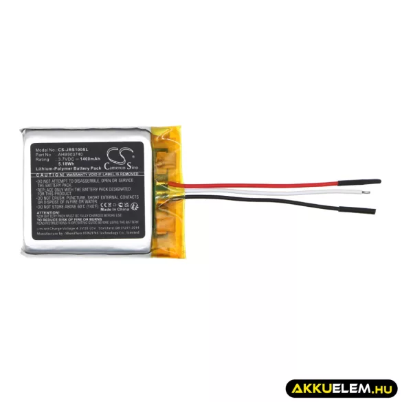 Utángyártott Jabra hangszóró Li-Polymer akkumulátor 3.7V 1400mAh AHB903740 - CameronSino