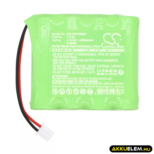 Utángyártott LUPUS Riasztó rendszer Ni-MH akkumulátor 4.8V 2000mAh 12190 - CameronSino