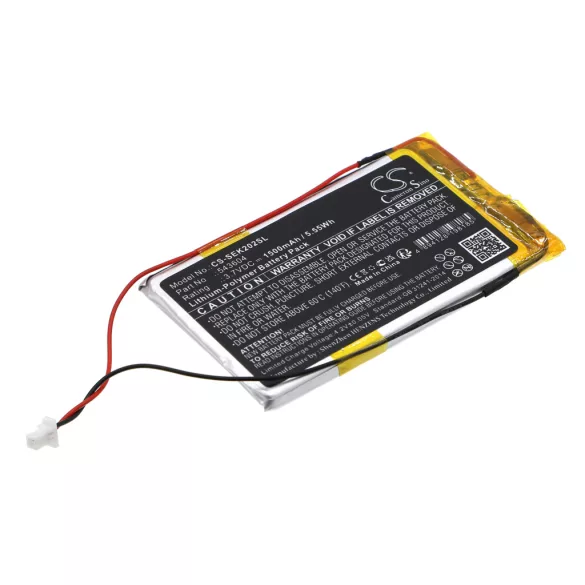 Utángyártott Sennheiser adó-vevő Li-Polymer akkumulátor 3.7V 1500mAh 543604, 19082102-1 - CameronSino