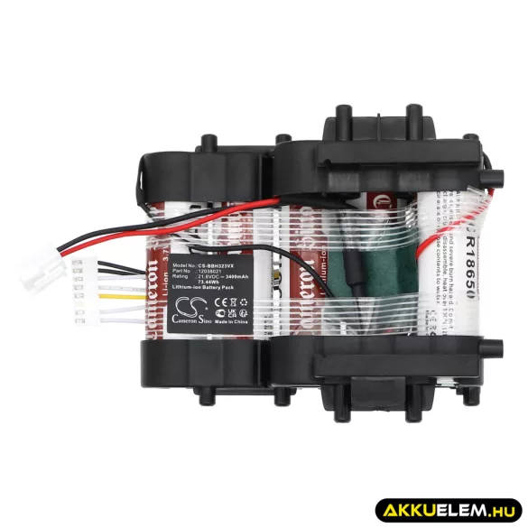 Utángyártott Bosch porszívó Li-ion akkumulátor 21.6V 3400mAh 828BPV216-01, 12038021 - CameronSino