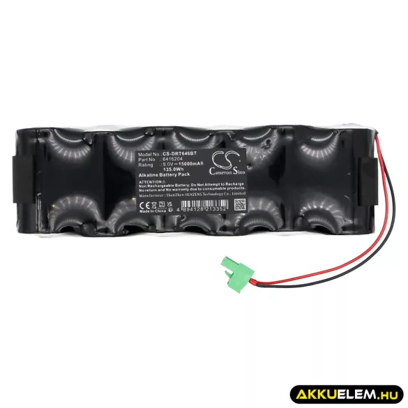 Utángyártott Delta Dore Riasztó rendszer Alkaline elem 9V 15000mAh 1285001 REV 6, 6416204 - CameronSino
