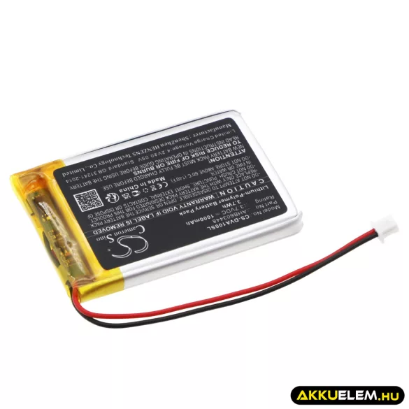 Utángyártott Divoom hangszóró Li-Polymer akkumulátor 3.7V 1000mAh AHB603448 - CameronSino