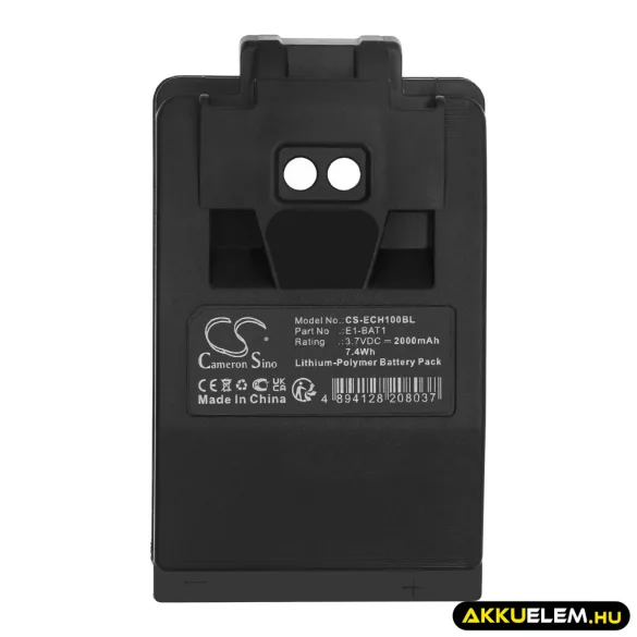 Utángyártott ELCA Daru távirányító Li-Polymer akkumulátor 3.7V 2000mAh E1-BAT1 FEKETE - CameronSino