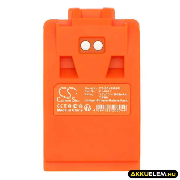 Utángyártott ELCA Daru távirányító Li-Polymer akkumulátor 3.7V 2000mAh E1-BAT1 NARANCS - CameronSino